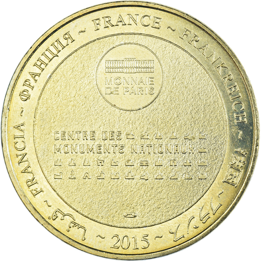 Francia, zeton, Jetón turístico, 50/ Abbaye du Mont-Saint-Michel, Arts &