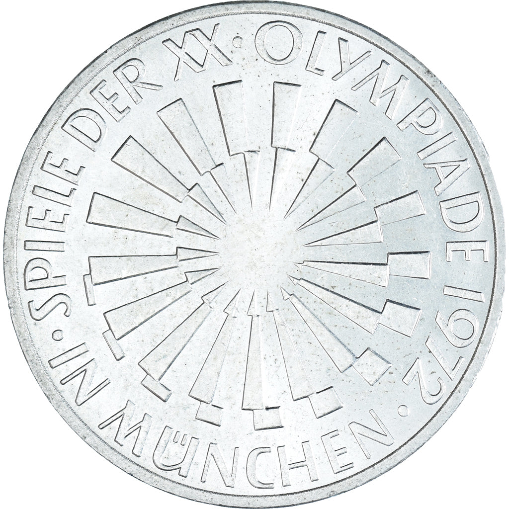 Münze, Bundesrepublik Deutschland, 10 Mark, 1972, Hamburg, VZ, Silber, KM:134.1