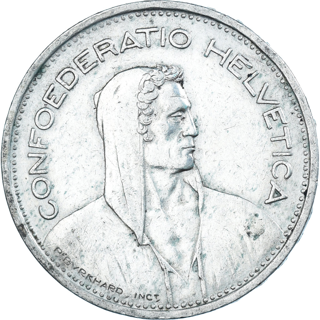 Moeda, Suíça, 5 Francs, 1953, Bern, EF(40-45), Prata, KM:40