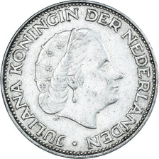 Münze, Niederlande, Juliana, 2-1/2 Gulden, 1962, SS, Silber, KM:185