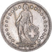 Coin, Switzerland, 2 Francs, 1943, Bern, AU(50-53), Silver, KM:21