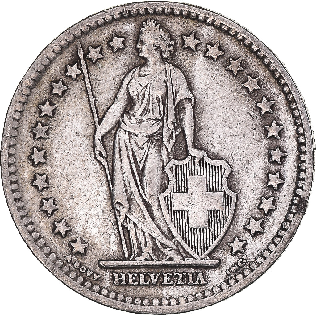 Coin, Switzerland, 2 Francs, 1946, Bern, EF(40-45), Silver, KM:21