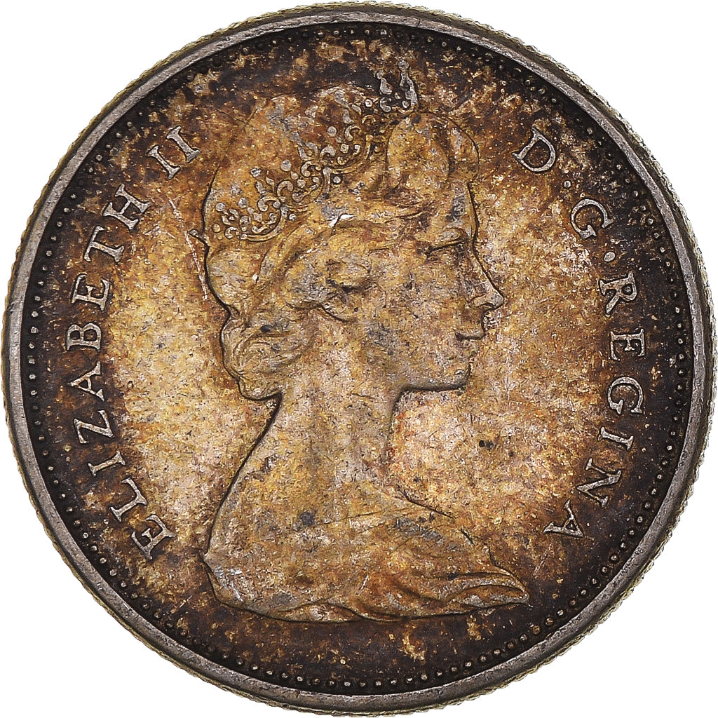 Coin, Canada, Elizabeth II, 25 Cents, 1966, Royal Canadian Mint, Ottawa