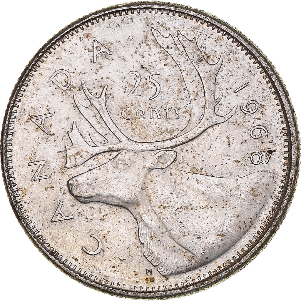 Monnaie, Canada, Elizabeth II, 25 Cents, 1968, Royal Canadian Mint, Ottawa