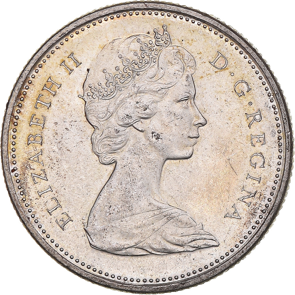 Coin, Canada, Elizabeth II, 25 Cents, 1968, Royal Canadian Mint, Ottawa