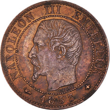 Moeda, França, Napoleon III, Napoléon III, Centime, 1853, Strasbourg