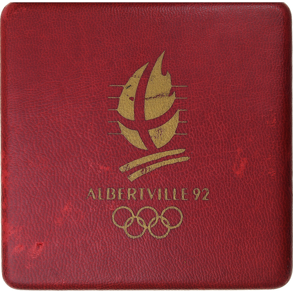 France, 500 Francs, 1992 Olympics, Albertville, Pierre de Coubertin, 1991