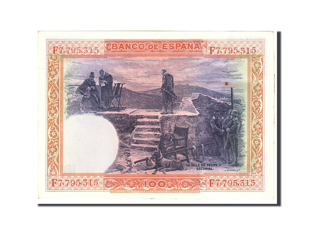 Banknote, Spain, 100 Pesetas, 1925, 1925-07-01, KM:69c, AU(55-58)