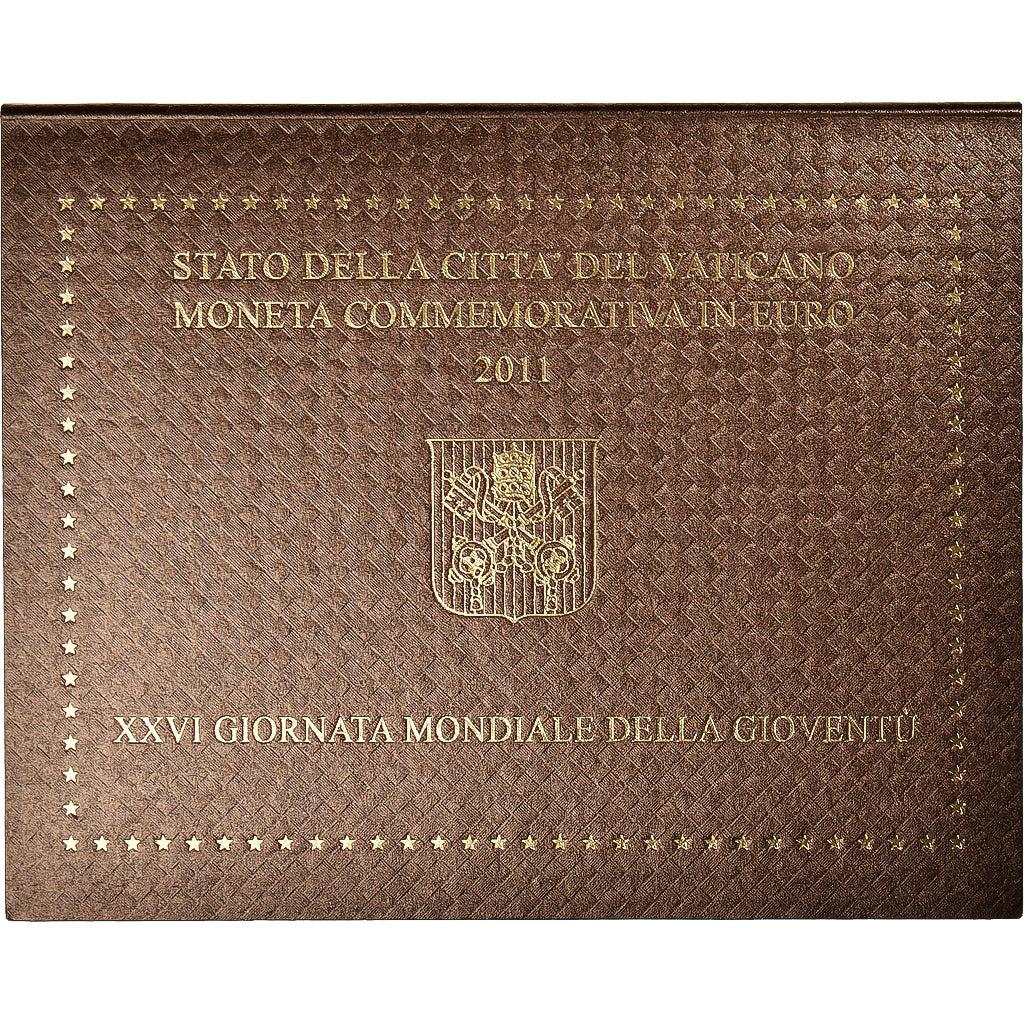 Vatican, 2 Euro, 2011, Rome, 26ème journée mondiale de la jeunesse, FDC
