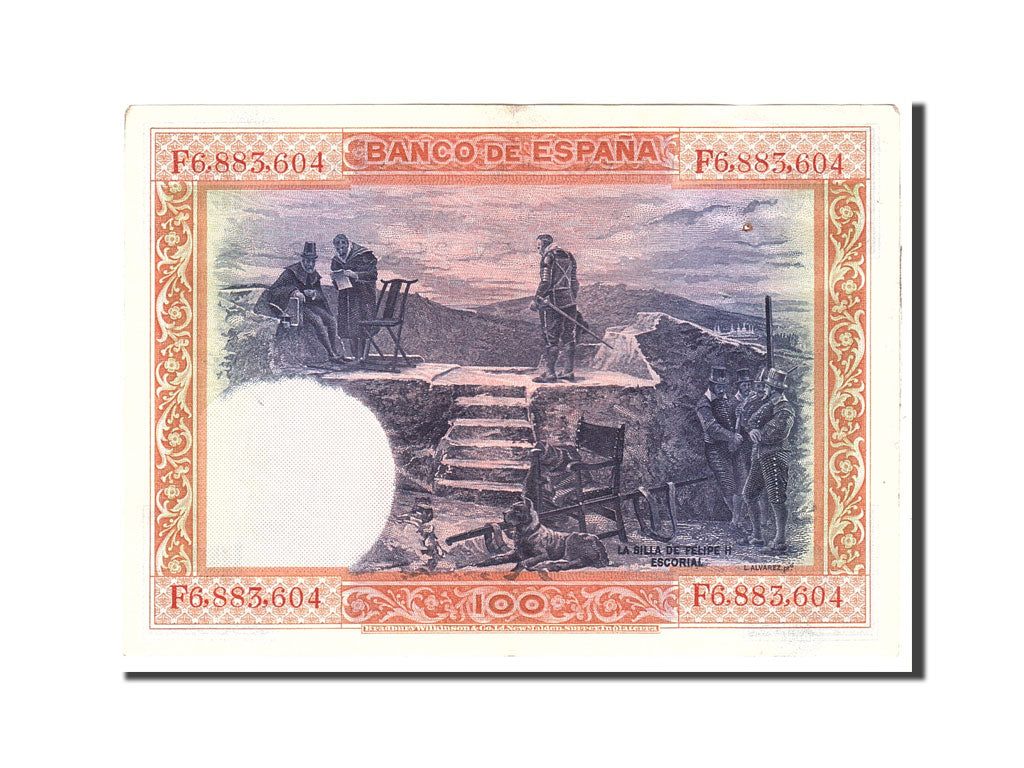 Banknote, Spain, 100 Pesetas, 1925, 1925-07-01, KM:69c, AU(50-53)