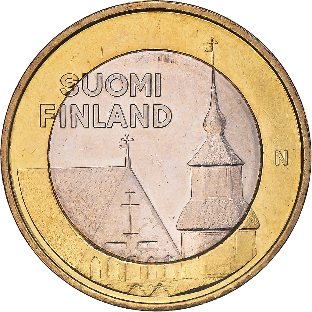 Finland, 5 Euro, Église de St Laurent en Häme, 2013, PR, Bi-Metallic