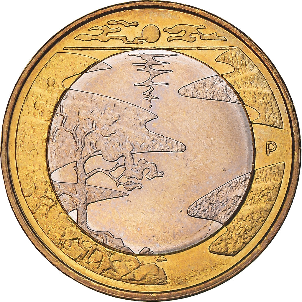 Finland, 5 Euro, Northern Nature Series - Summer, 2013, MS(63), Bi-Metallic