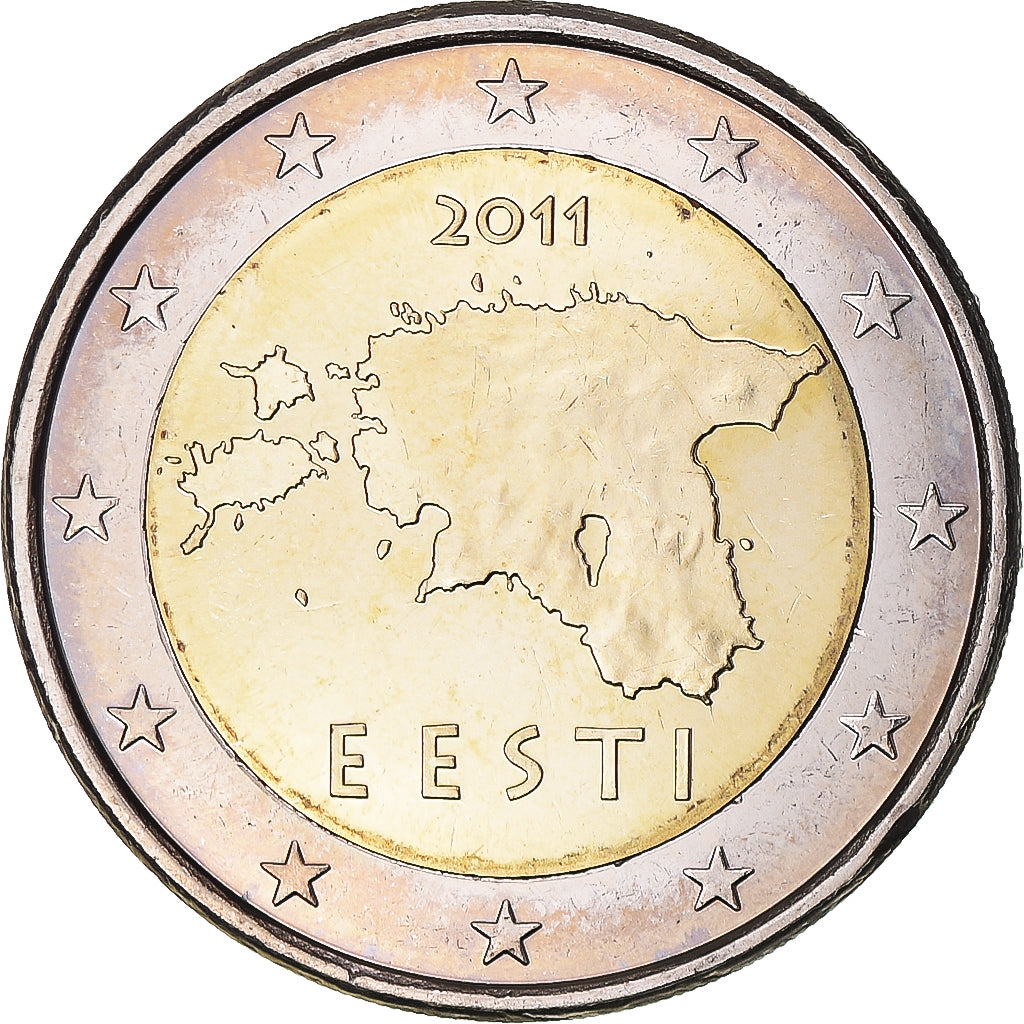 Estonia, 2 Euro, 2011, Vantaa, AU(55-58), Bi-Metallic, KM:68
