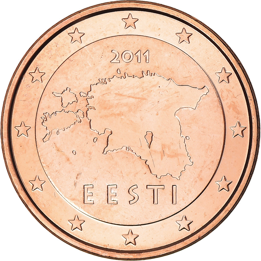 Estonia, 5 Euro Cent, 2011, Vantaa, UNZ+, Copper Plated Steel, KM:63