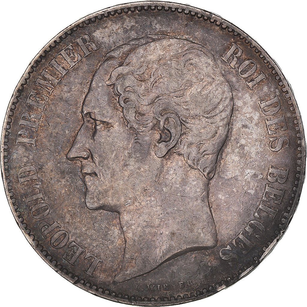 Coin, Belgium, Leopold I, 5 Francs, 5 Frank, 1849, Brussels, VF(30-35), Silver
