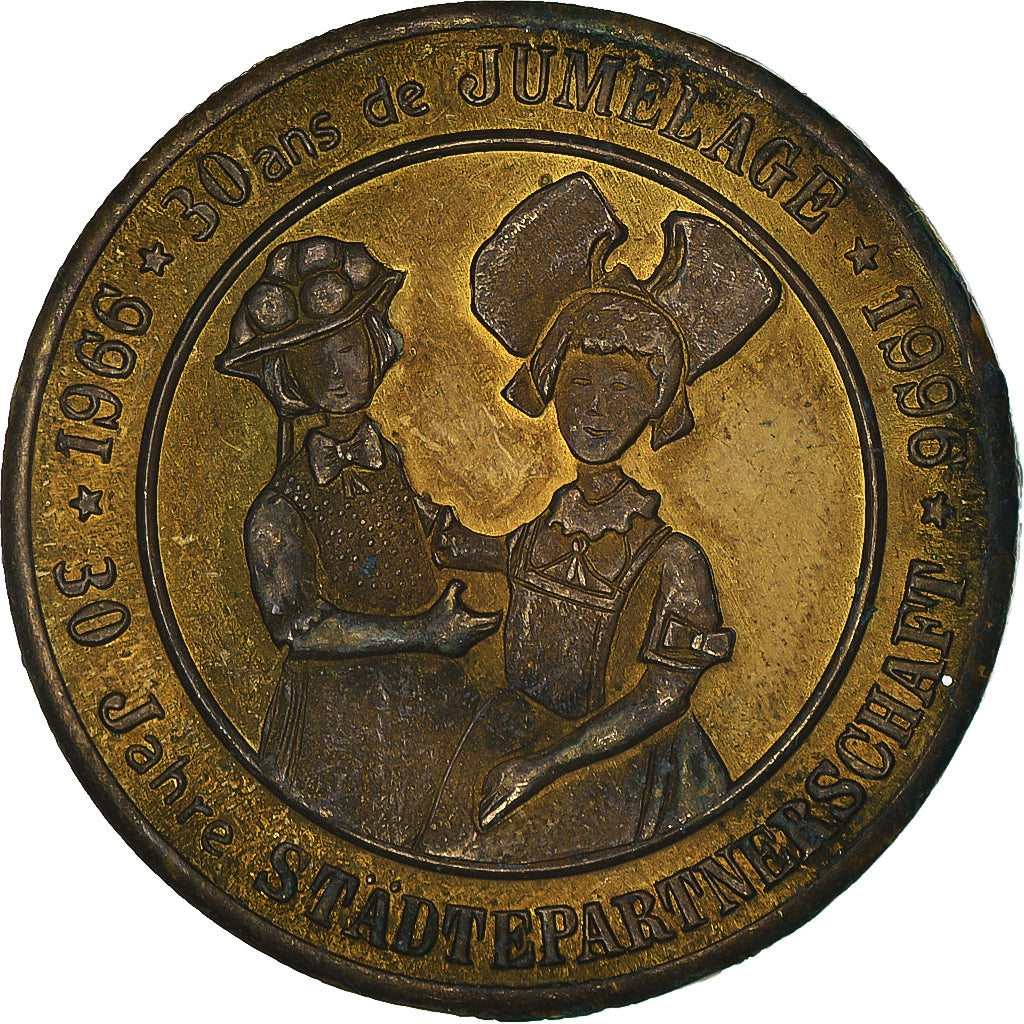 France, 3 Euro, Euro des Villes, 1996, Sélestat - 30 ans de jumelage, VF(20-25)