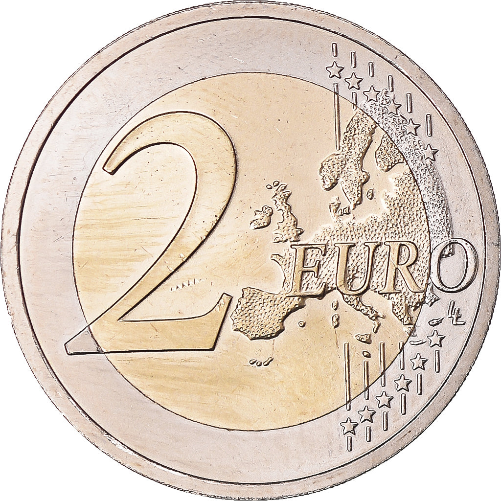 Áustria, 2 Euro, 10 ans de l'Euro, 2012, MS(63), Bimetálico