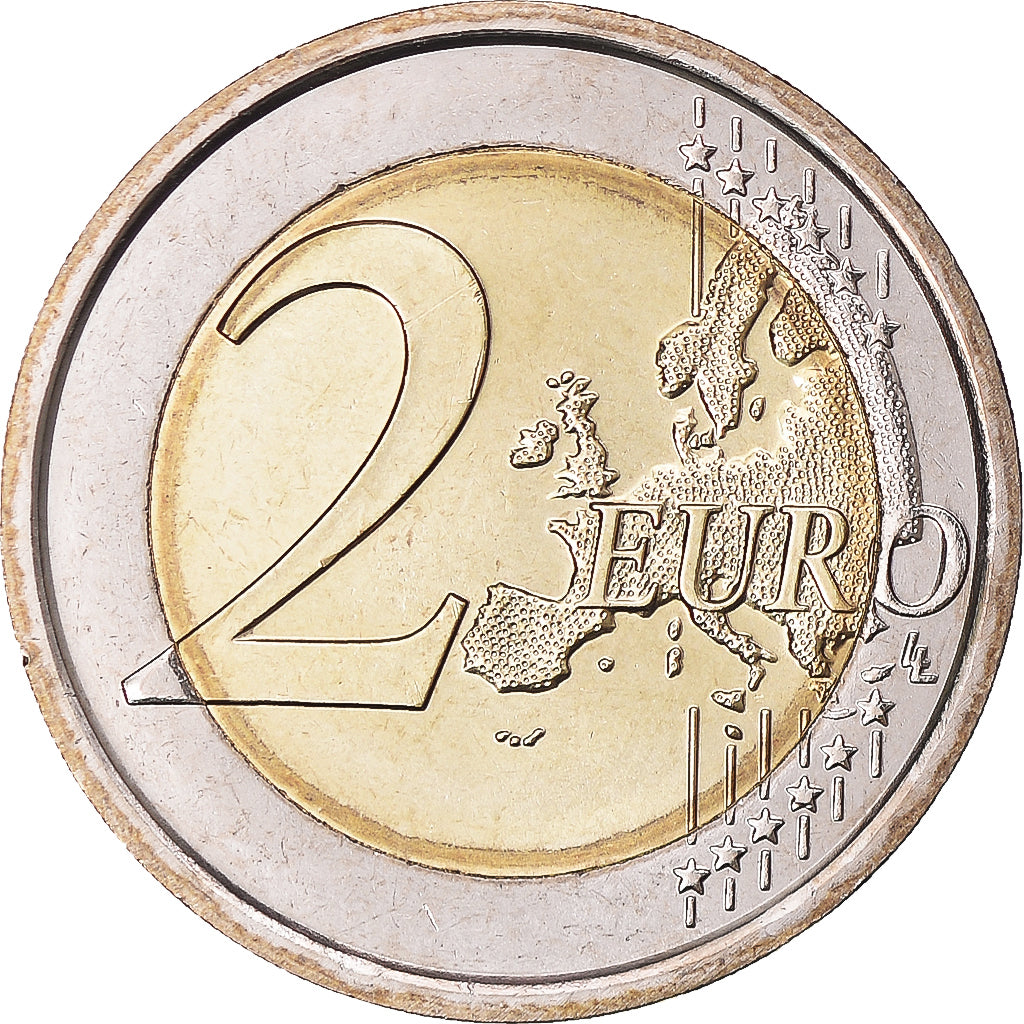 Itália, 2 Euro, 10 ans de l'Euro, 2012, MS(63), Bimetálico