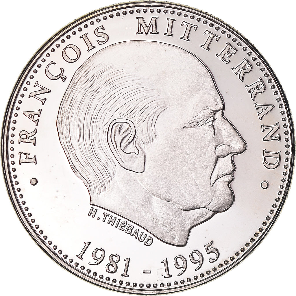 Francia, medalla, François Mitterrand, Président de la République, FDC, Cobre