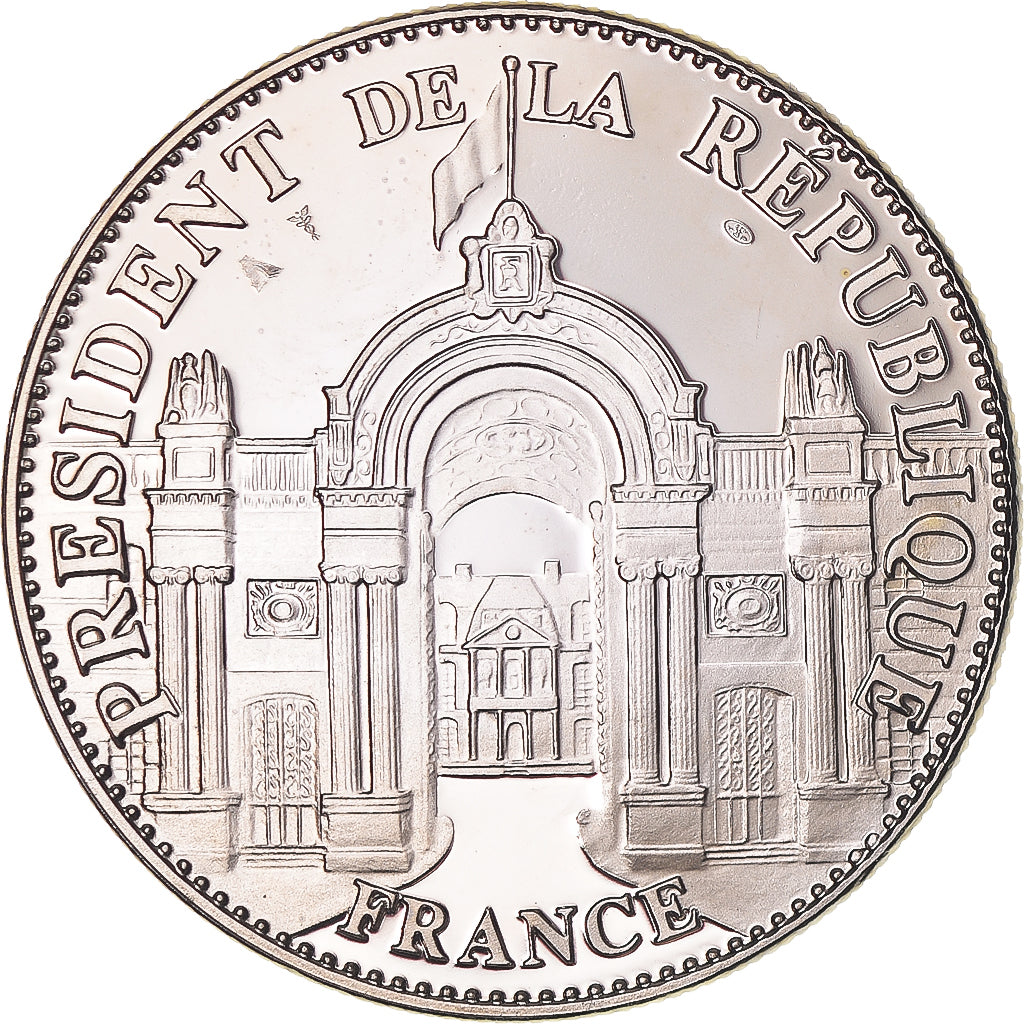 Francia, medalla, François Mitterrand, Président de la République, FDC, Cobre