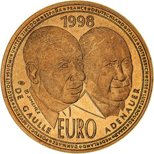 Francja, medal, De Gaulle-Adenauer, Polityka, społeczeństwo, wojna, 1998