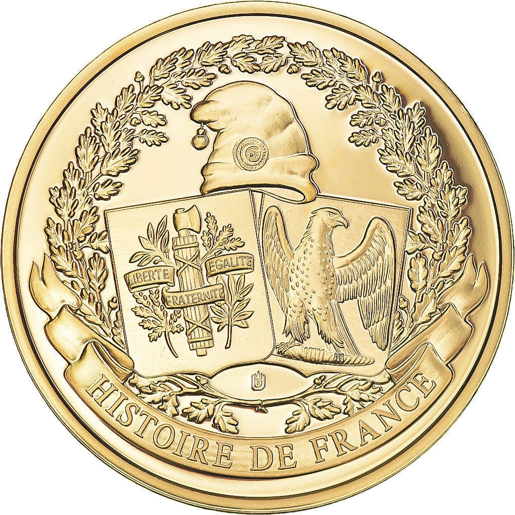 France, Medal, L'Arc de Triomphe, History, MS(65-70), Copper Gilt