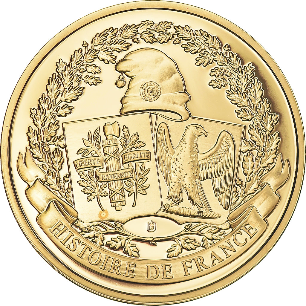 France, Medal, L'Arc de Triomphe, History, MS(64), Copper Gilt