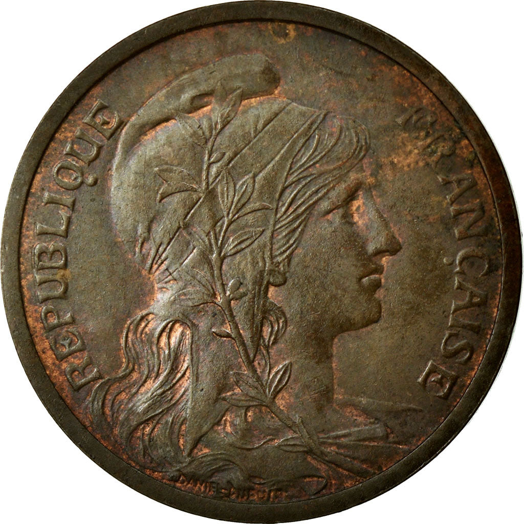 Moneda, Francia, Dupuis, 2 Centimes, 1902, Paris, EBC, Bronce, Gadoury:107