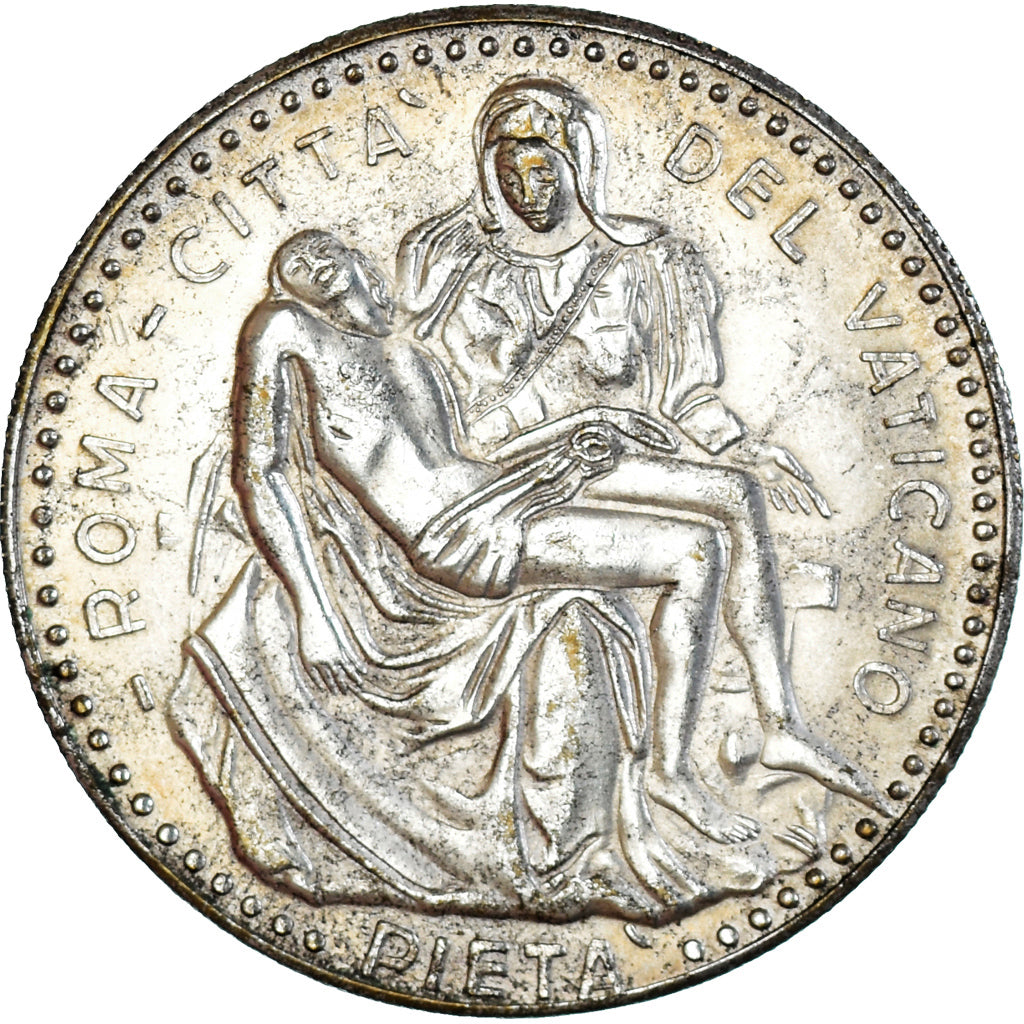 Vaticano, medaglia, Jean-Paul II, La Pieta, Susini, BB+, Bronzo argentato