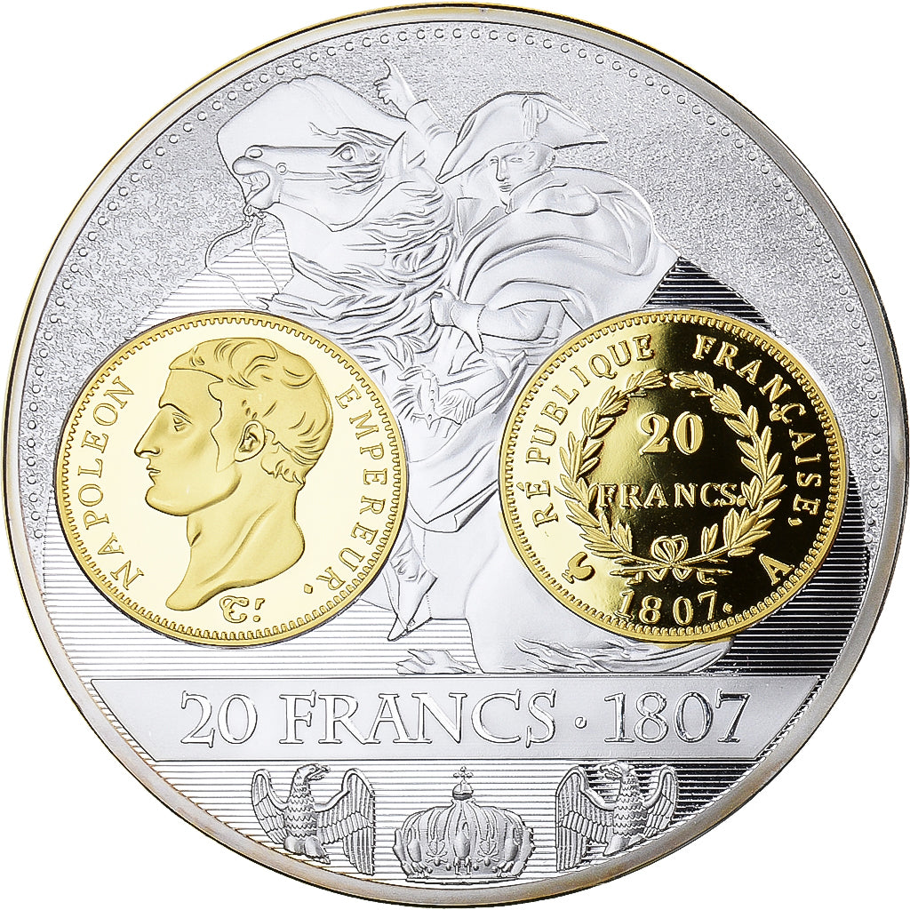 Frankrijk, Medaille, Napoleon I, Histoire de la monnaie Française, 20 Francs