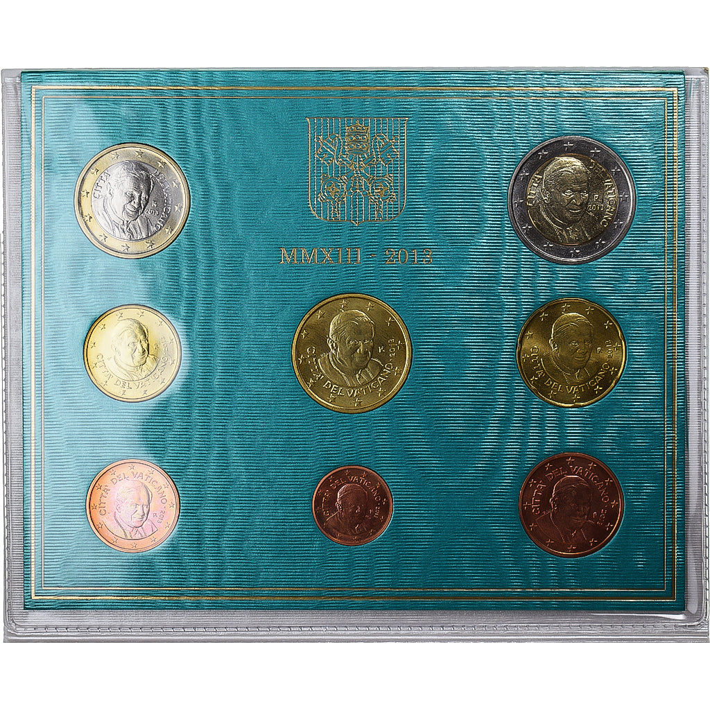 CITTÀ DEL VATICANO, Pope Benedict XVI, Set 1 ct. - 2 Euro, BU, 2013, Rome