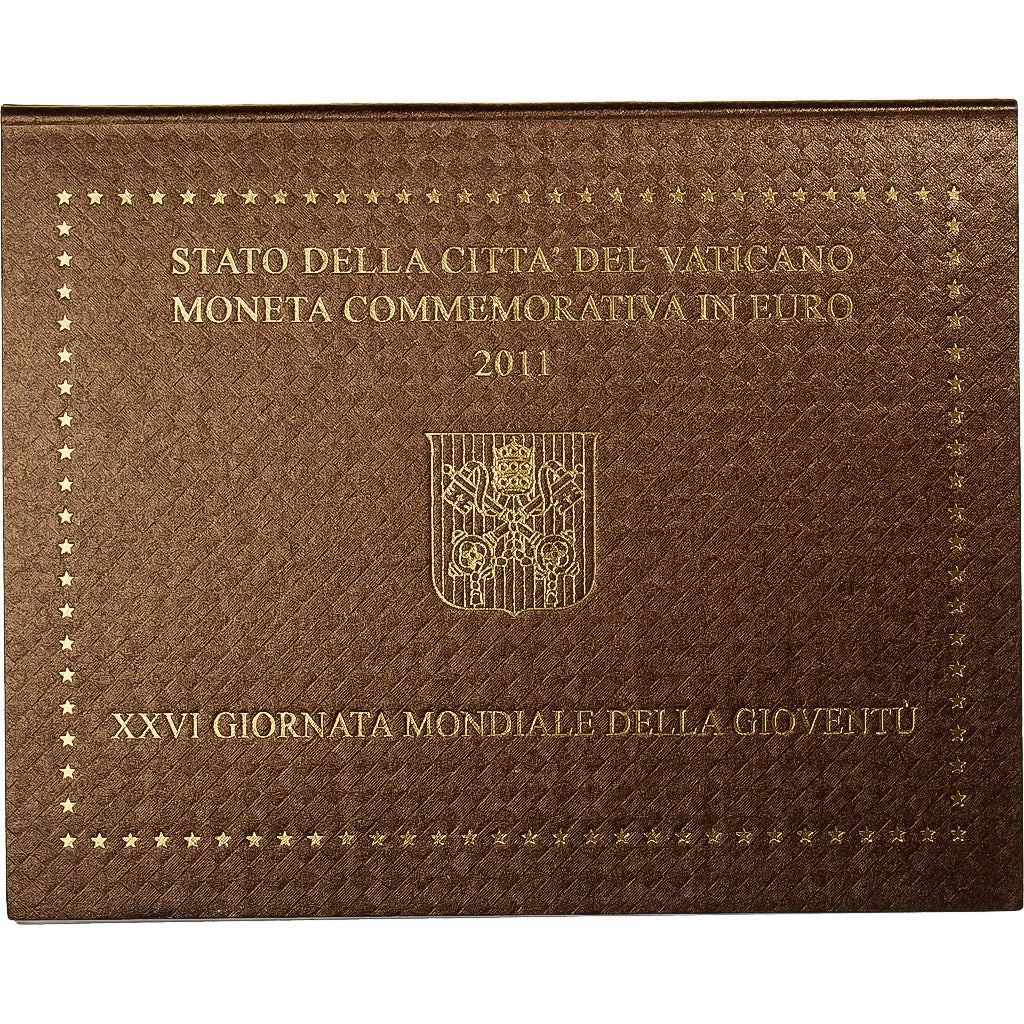 Vaticano, 2 Euro, 2011, Rome, 26ème journée mondiale de la jeunesse, FDC