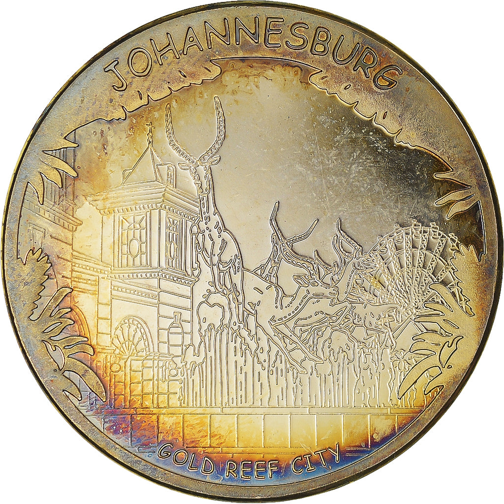 South Africa, Medal, Johannesburg - Gold Reef City, MS(63), Copper Gilt
