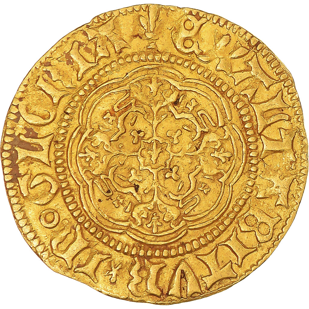 Coin, Great Britain, Henry VI, Quart de noble d’or, 1422-1461, EF(40-45), Gold