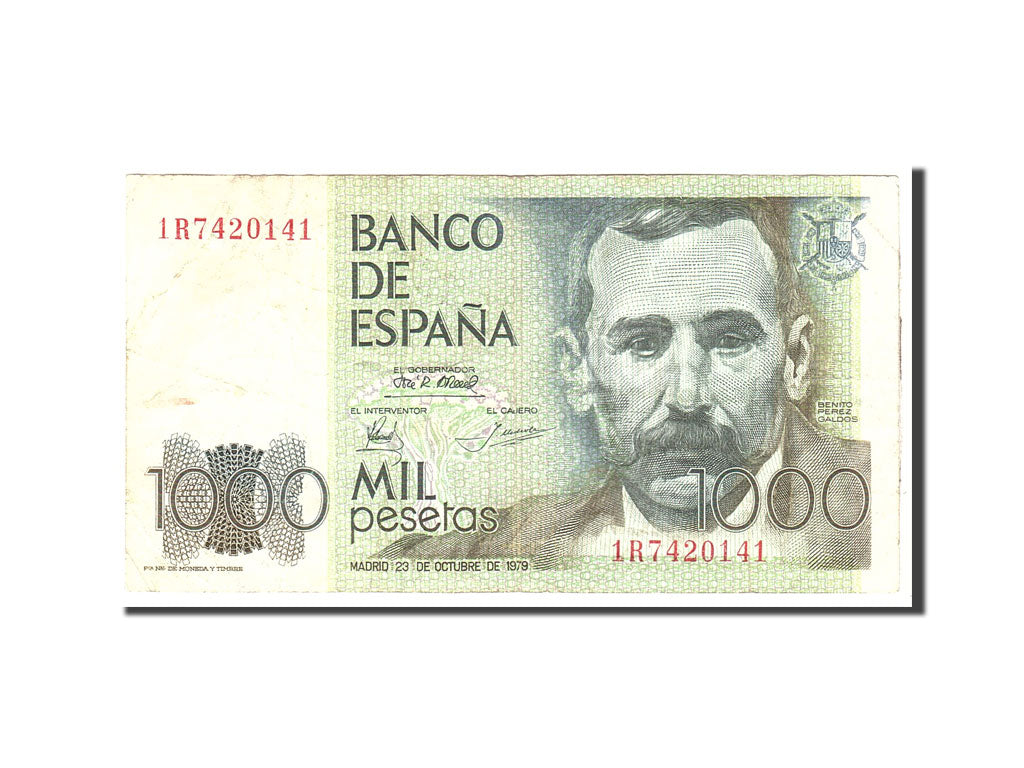 Billete, 1000 Pesetas, 1979, España, KM:158, 1979-10-23, BC