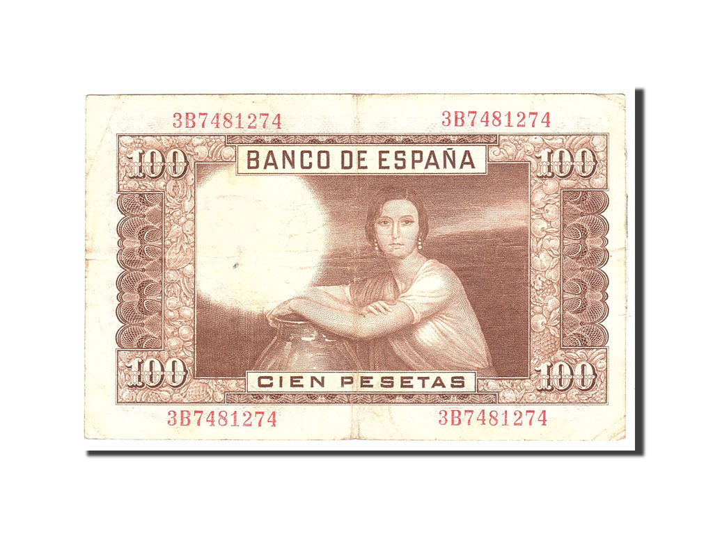 Billete, 100 Pesetas, 1953, España, KM:145a, 1953-04-07, BC