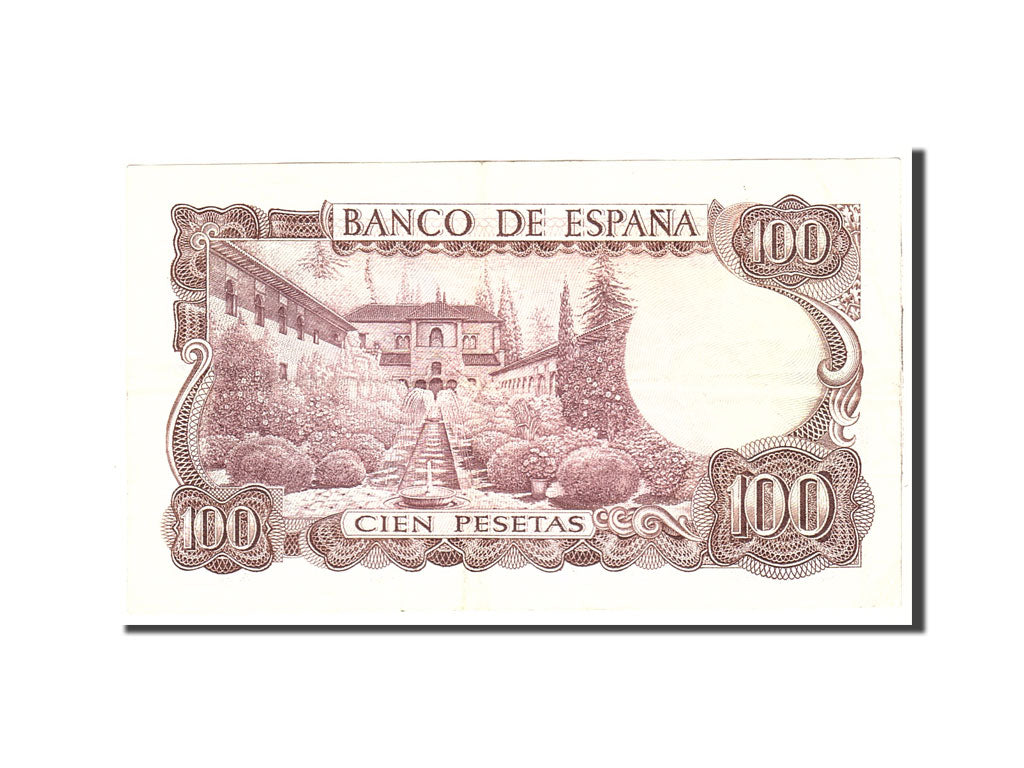 Biljet, Spanje, 100 Pesetas, 1970, 1970-11-17, KM:152a, TTB