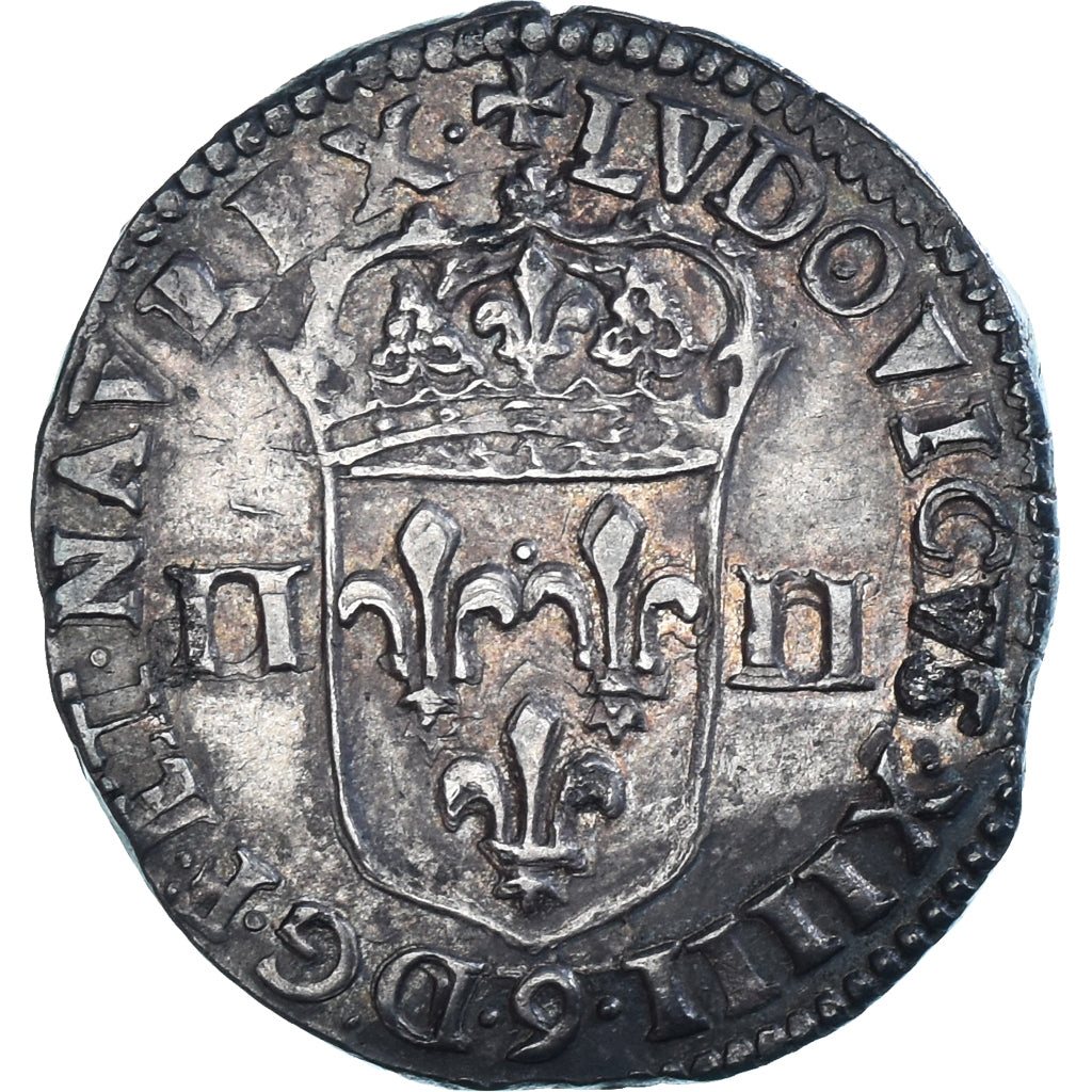 Moeda, França, Louis XIV, 1/4 Écu, frappé au marteau, 1/4 Ecu, 1645, Rennes