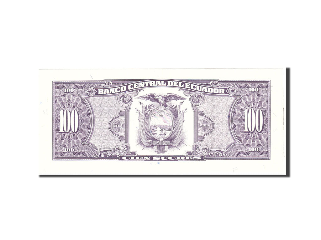 Banknote, Ecuador, 100 Sucres, 1992, 1992-12-04, KM:123Ab, UNC(65-70)
