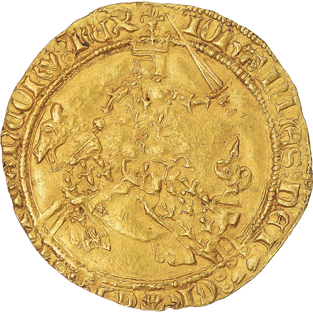 Frankrijk, Jean II le Bon, Franc à cheval, 1360-1364, Goud, ZF, Duplessy:294