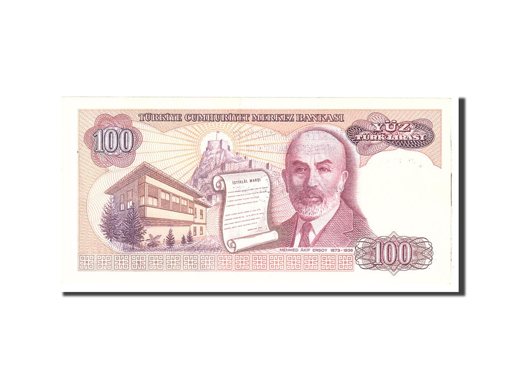 Banknote, Turkey, 100 Lira, 1984, Undated, KM:194b, UNC(63)