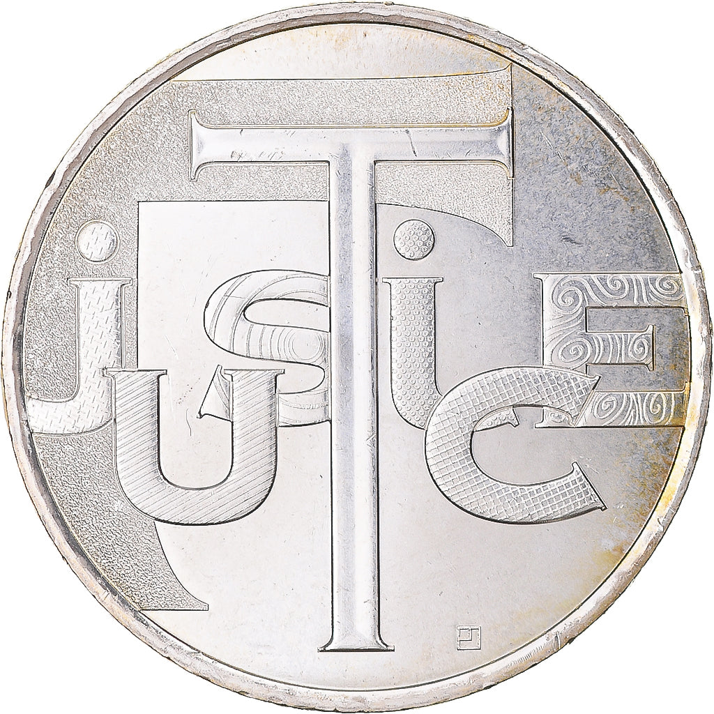 France, 25 Euro, Justice, 2013, Paris, MS(63), Silver