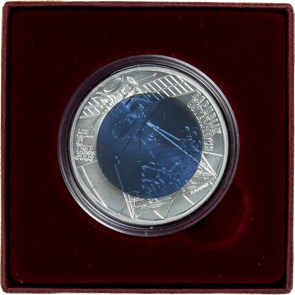 Austria, 25 Euro, 700 years, Hall in Tyrol, 2003, Vienna, Bi-Metallic, MS(65-70)