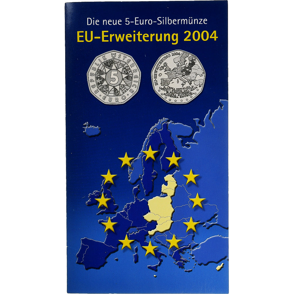 Oostenrijk, 5 Euro, Enlargement of the European Union, 2004, Vienna, FDC, FDC