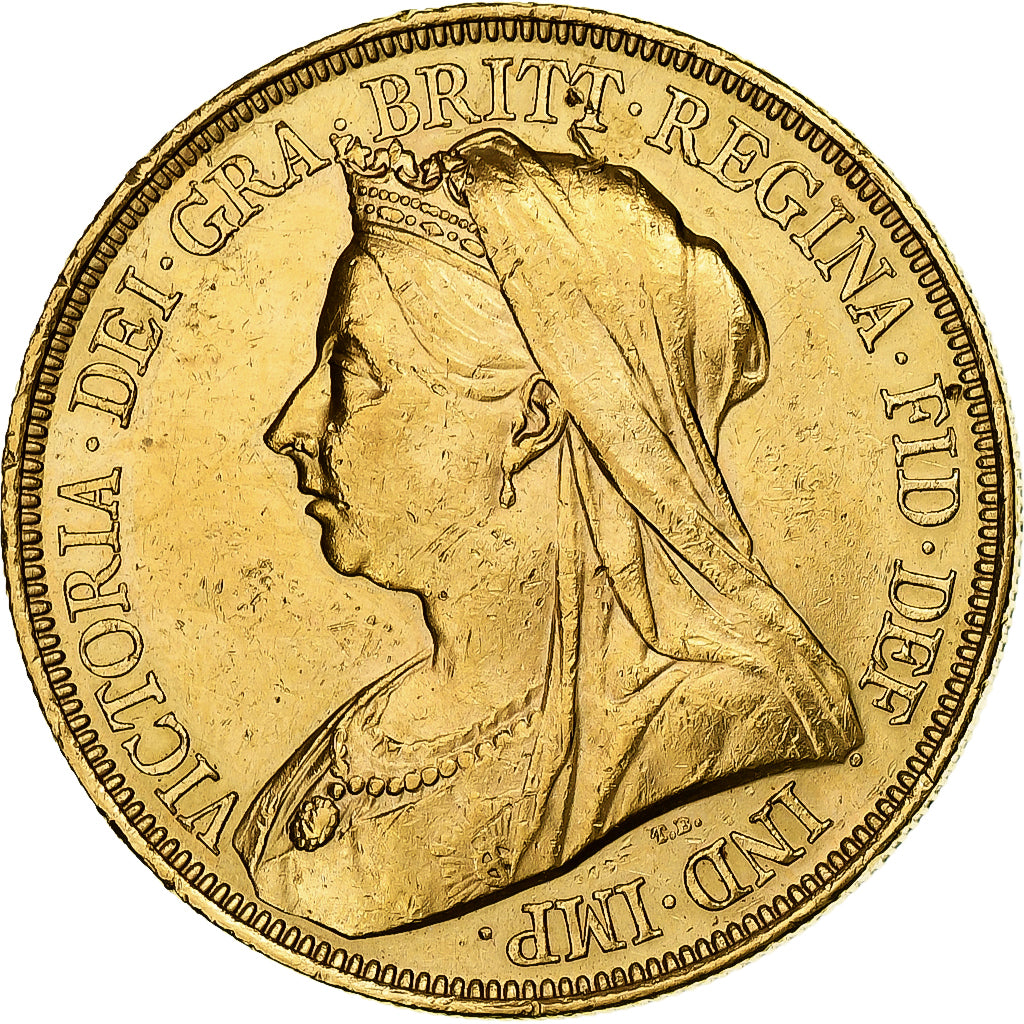 Great Britain, Victoria, 5 Pounds, 1893, London, Gold, AU(50-53), Friedberg:394