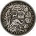Moneda, Perú, Sol, 1923, Philadelphia, BC+, Plata, KM:218.1