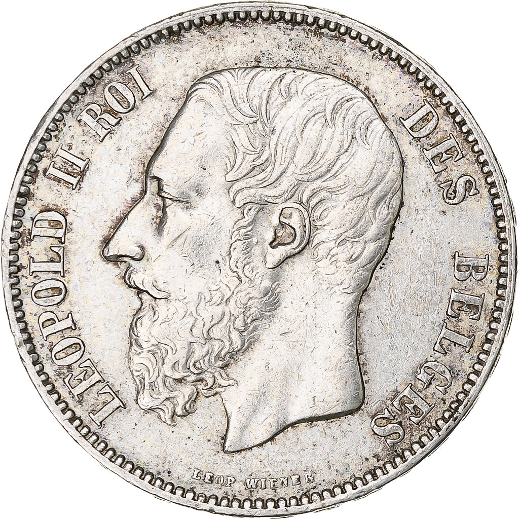 Monnaie, Belgique, Leopold II, 5 Francs, 5 Frank, 1873, TTB, Argent, KM:24