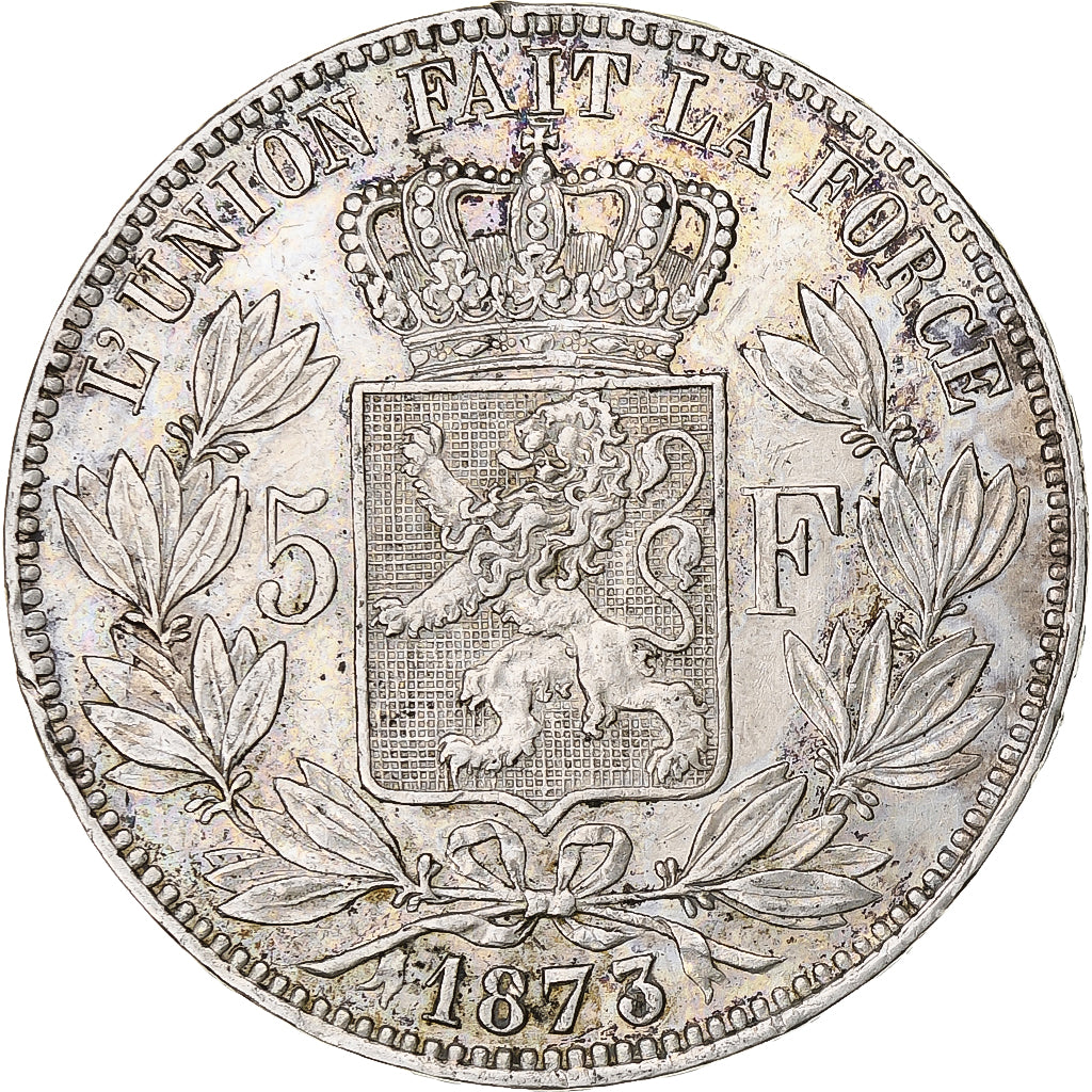 Monnaie, Belgique, Leopold II, 5 Francs, 5 Frank, 1873, TTB, Argent, KM:24