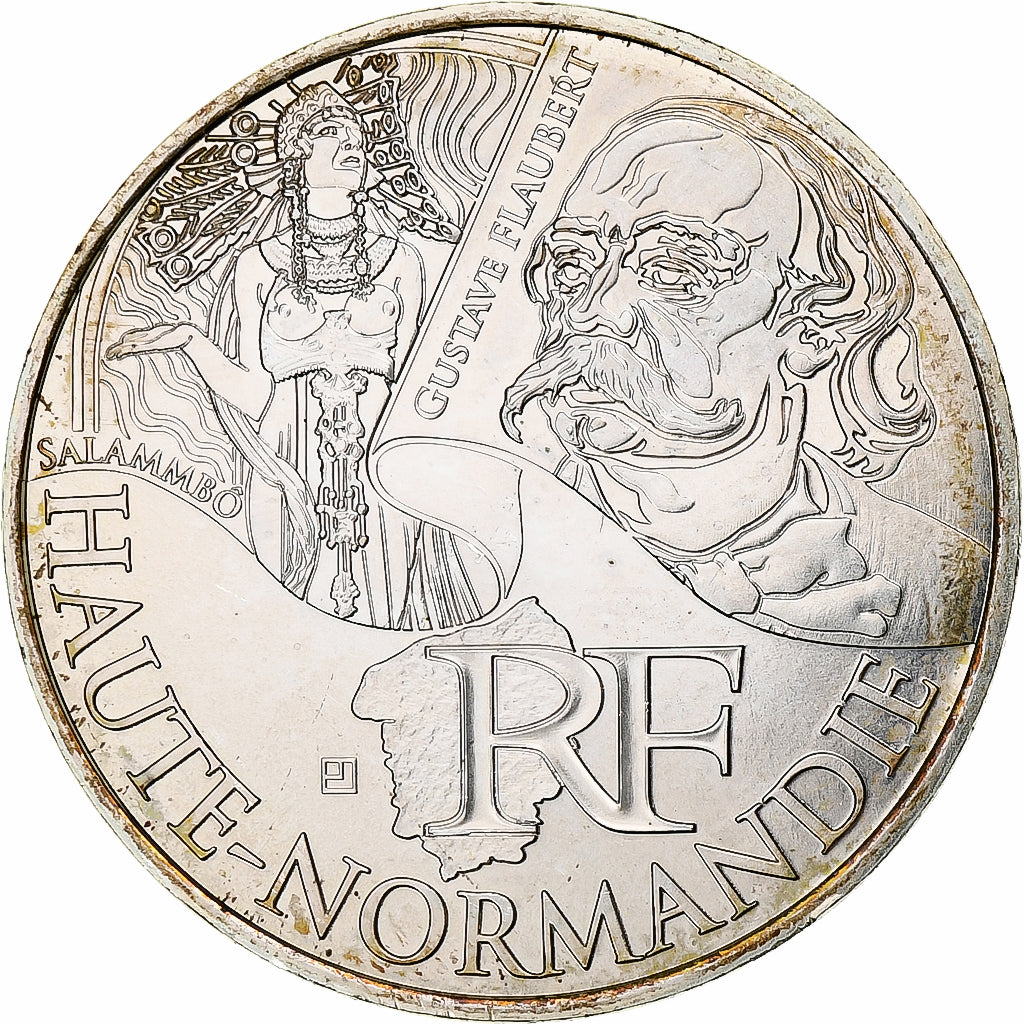 Francia, 10 Euro, Haute Normandie, 2012, Paris, SC, Plata, Gadoury:EU514