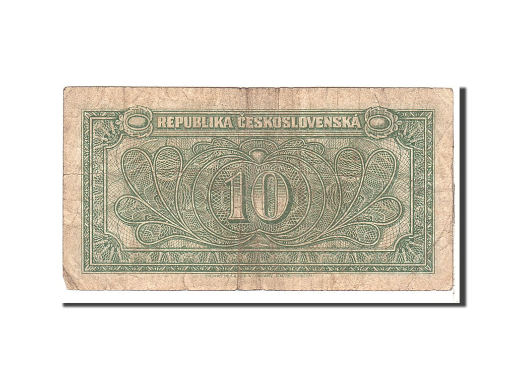 Banknote, Czechoslovakia, 10 Korun, 1945, Undated, KM:60a, VG(8-10)